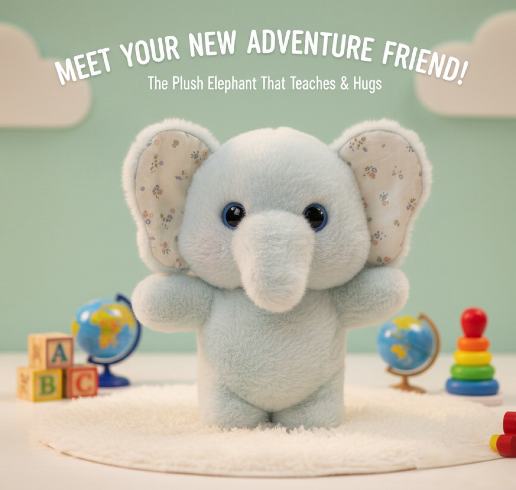 AI toy, which can talk with the Child, teach child to learn something.